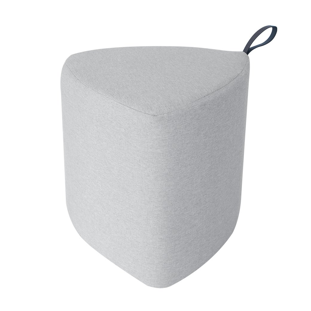 สตูลทรงสามเหลี่ยม RENITA HOME PEBBLE STOOL สีเทาอ่อน 40x40ซม.